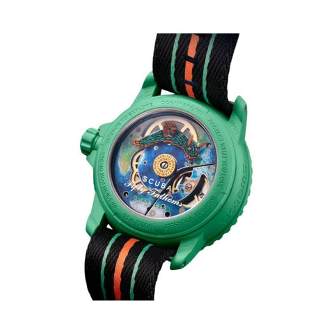 Reloj Blancpain x Swatch Scuba Fifty Fathoms Indian Ocean SO35I100 Original