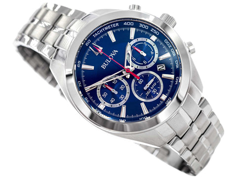 Reloj Bulova Silver-Tone 96B285 Original